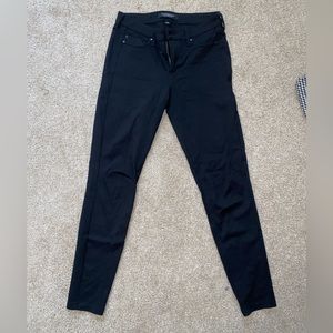 Mid rise black skinny jeans